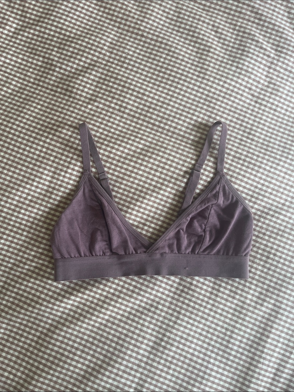 Richer poorer triangle bralette purple